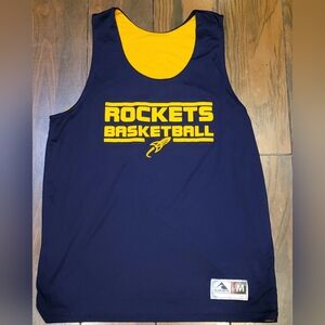 Vintage University of Toledo Rockets double-sided basketball jersey.
